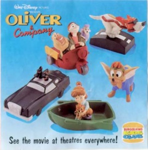 Buger King Meal Toy Oliver & company / U.S.A.(1996) Buger King Meal Toy Oliver & company / U.S.A.(1996)