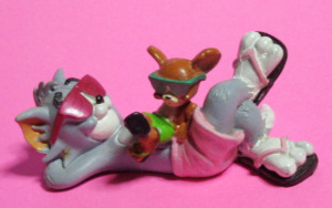 PVC figurin/ TOM and JERRY (Beach style) / by COMICSPAIN (1990)