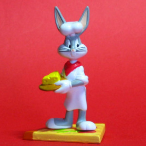 Bugs Bunny / LOONEY TUNES Keychain Figure Pizza collection 