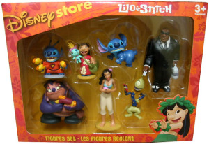 LILO & STITCH / FIGURES SET / by Disney Store (2002)