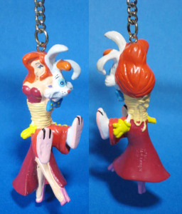 keychain figure / Who Framed Roger Rabbit / Roger Rabbit and Jessica Rabbit / by Applause (1987)
