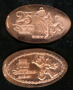Souvenir Medal/ TDR 25th /July & tinkerbell