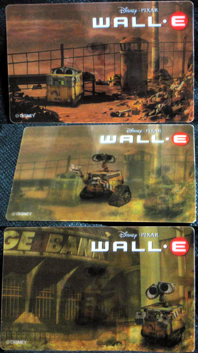 ３Ｄステッカー/WALL-E/ウォーリー３種チェンジング