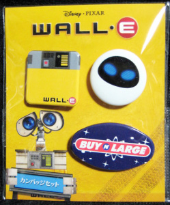 WALL-E / Tin Button set / TOHO - GENDAI (Japanese Theater Original Item)
