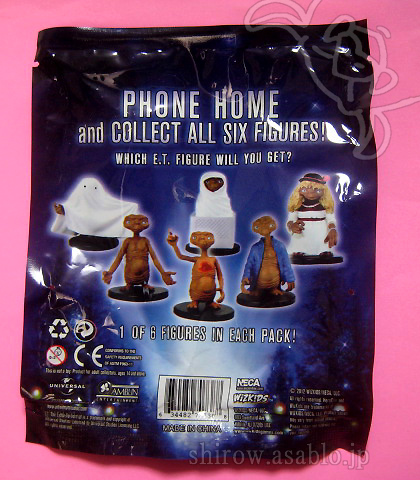 FOIL PACK COLLECTIBLE FIGURINE/ E.T. THE EXTRA-TERRESTRIAL (2012) package /by NECA