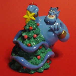 THE DISNEY STORE / SANTA'S WORKSHOP / One Holiday Ornament GIENIE from "Aladdin"