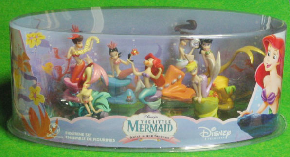 PVC figurine set / The Little Mermaid Ariel and her sisters / by Disney Store