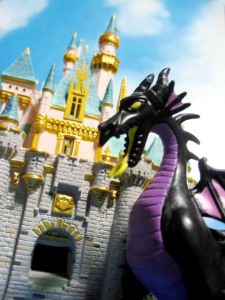 Sleeping beauty castle with the Dragon