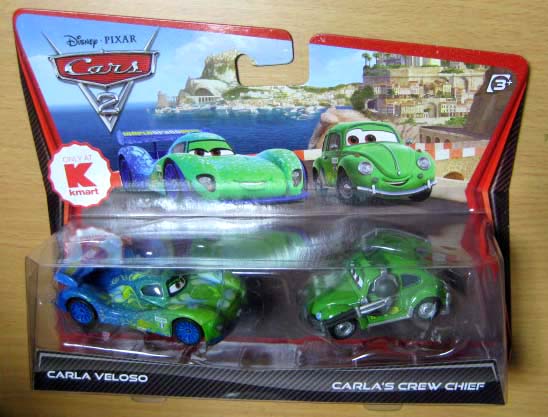 CARS 2 /CARLA VELOSO and CARLA'S CREW CHIEF / Kmart exclusive / by MATTEL