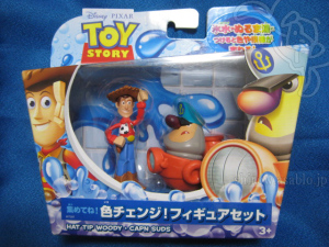 Toy STORY color change buddy /HAT TIP WOODY CAPN SUDS / Japanese Package 